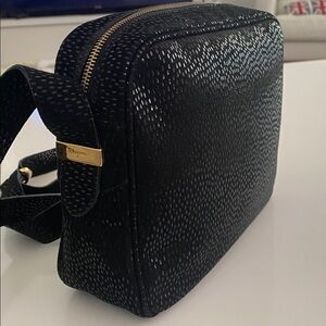 Salvatore Ferragamo Suede & Speckled Leather Crossbody Bag